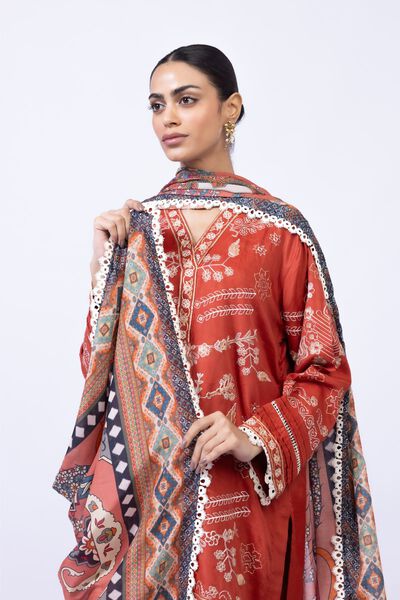 Embroidered | Light Thai Silk | Dupatta | GBP 7.50