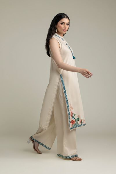 Embroidered | Cambric | Solid Cambric Pants | GBP 25.00