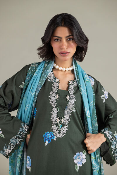 Embroidered | Cambric | Cambric 3-Piece Tailored | GBP 70.00