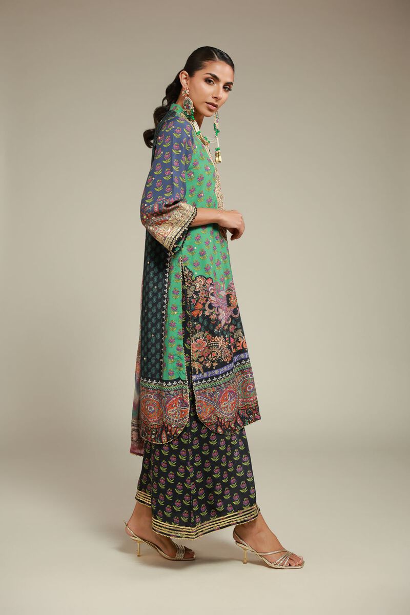 Embroidered | Raw Silk | 3 Piece Co-ord Set | null