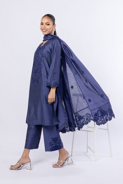 Embroidered | Raw Silk | Pants | GBP 15.00
