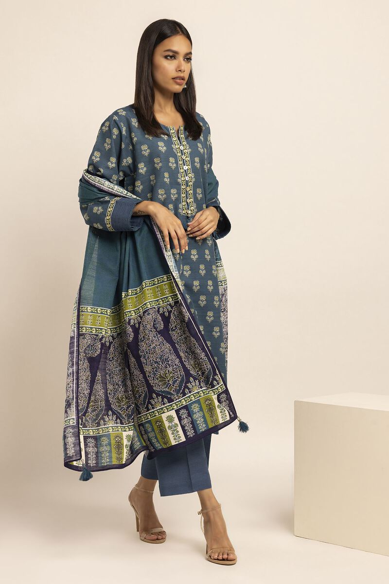 Printed | Light Khaddar | Fabrics 3 Piece | null