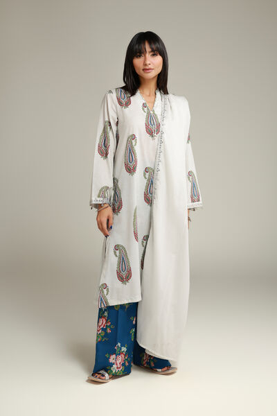 Embroidered | Cambric | Long Cambric Kurta | GBP 12.50