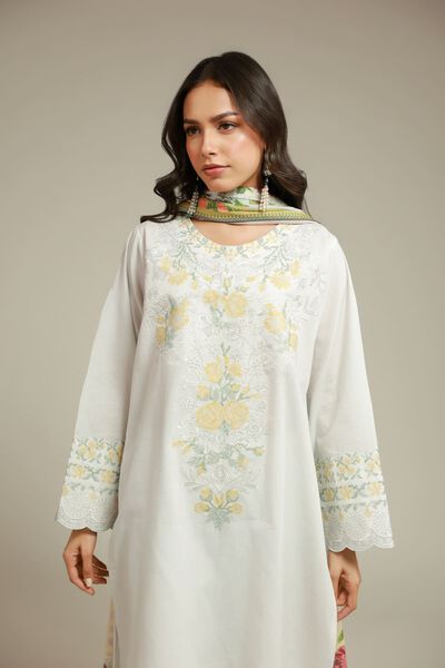 Embroidered | Dobby | Tailored 3-Piece Set | GBP 60.00