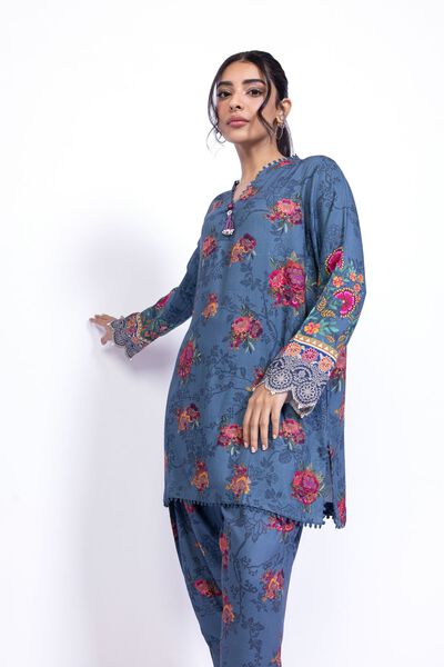 Printed | Satin | Kurta | GBP 12.50