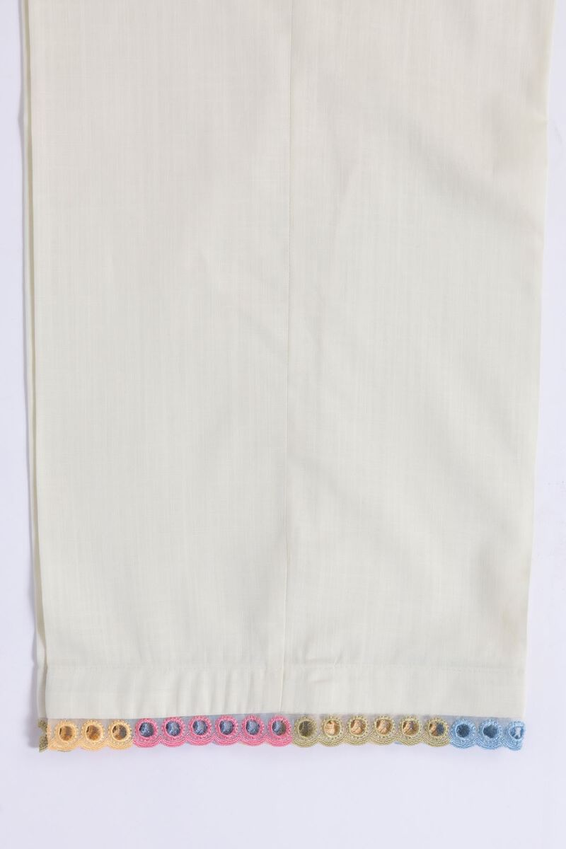 Embroidered | Crosshatch Poplin | Pants | null