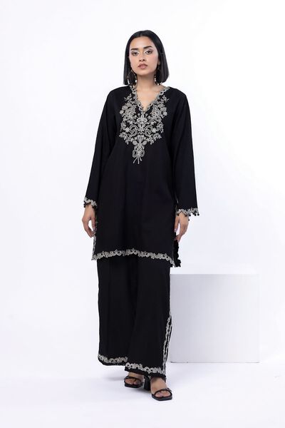 Embroidered | Heavy Textured Cotton | Tailored 2 Piece | Top and Bottom | GBP 40.00
