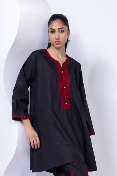 Embroidered | Crosshatch Poplin | Kurta | GBP 10.00