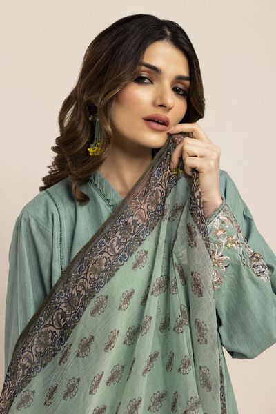 Fabrics 2 Piece | Top Dupatta