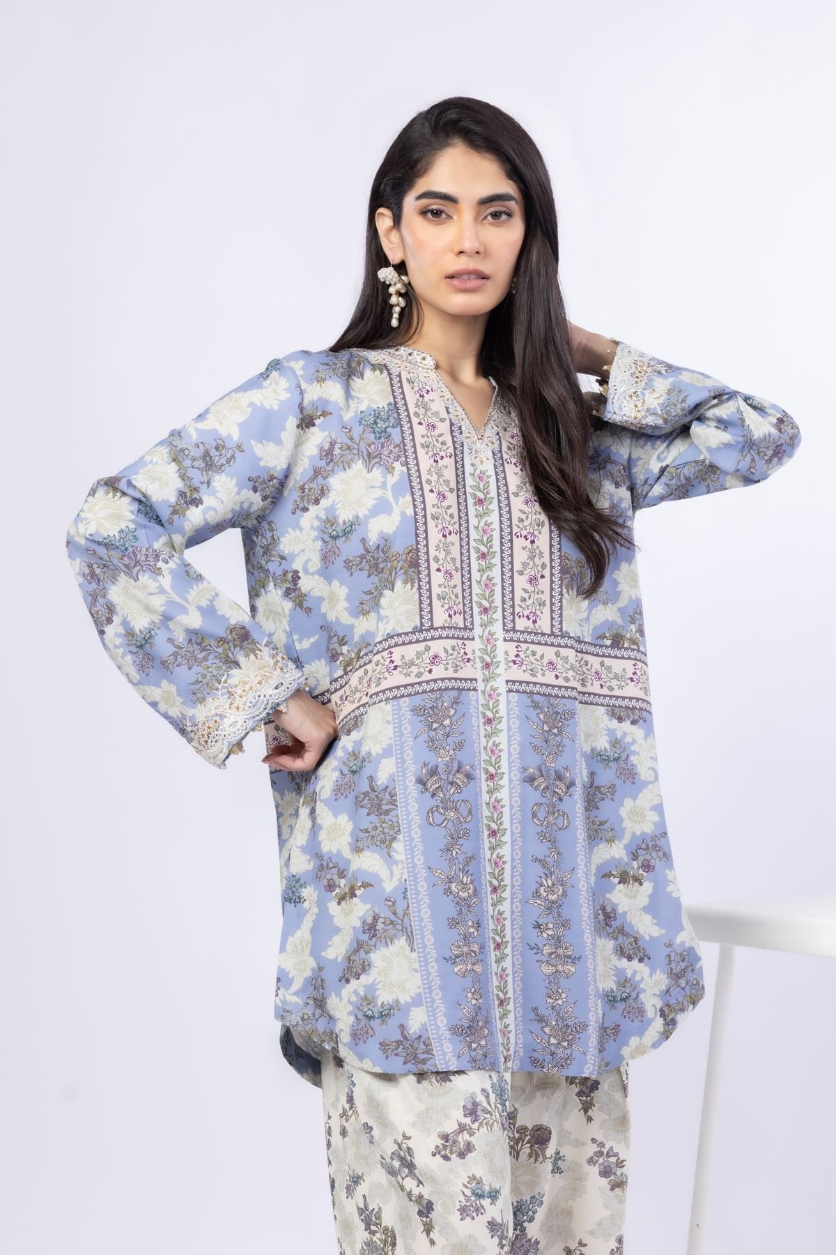 Buy Kurta | 0.0 N/A | 25-09-9S3-06TA-VG_MULTI | Khaadi United Kingdom