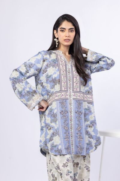 Embroidered | Russian Raw Silk | Kurta | GBP 40.00