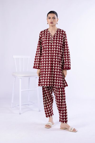 Printed | Crosshatch Poplin | Pants | GBP 12.00
