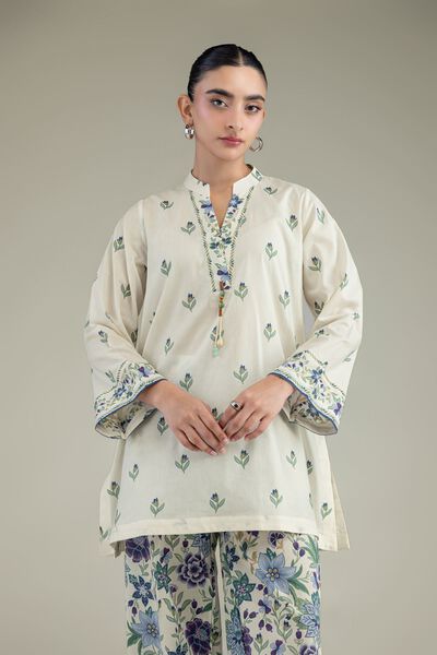 Printed | Cambric | Cambric Floral Kurta | GBP 30.00