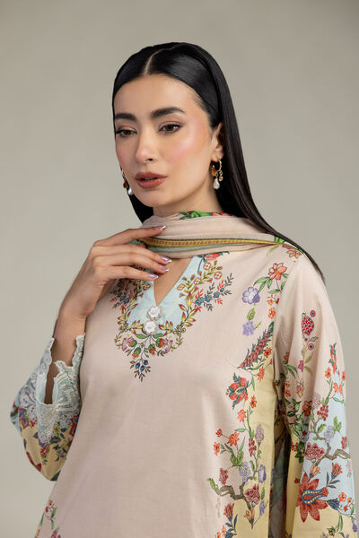 Embroidered | Cambric | Fabrics 3 Piece | GBP 50.00