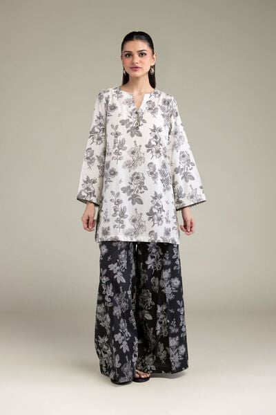 Printed | Cotton Viscose | Black Cotton Pants | GBP 25.00