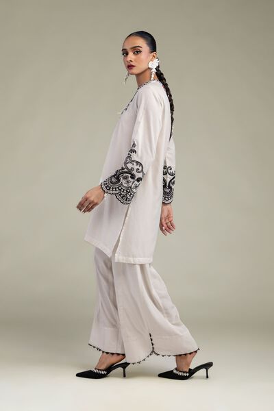 Embroidered | Raw Silk | Raw Silk Pants | GBP 10.00