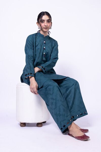 Dyed | Jacquard | Kurta | GBP 25.00