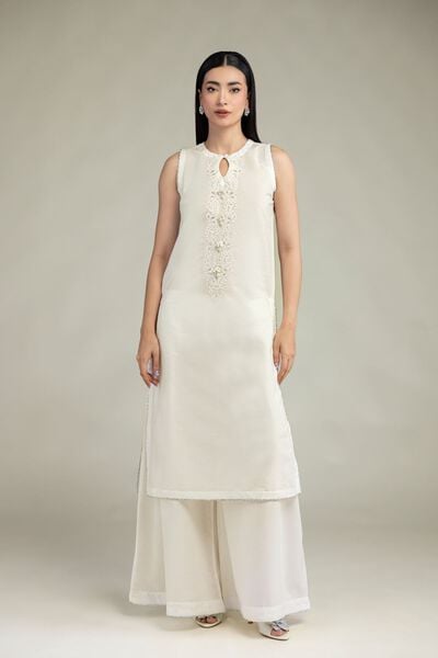 Embroidered | Mesuri | Solid Mesuri Pants | GBP 30.00