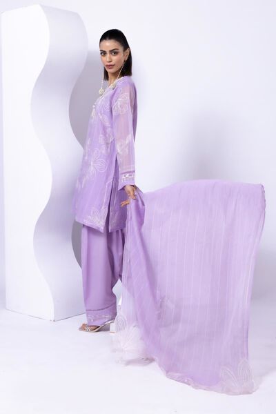 Embroidered | Crosshatch Raw Silk | Shalwar | GBP 7.50