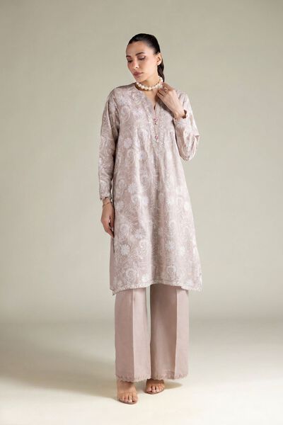 Embroidered | Textured Cotton | Tailored 2 Piece | Top and Bottom | GBP 60.00