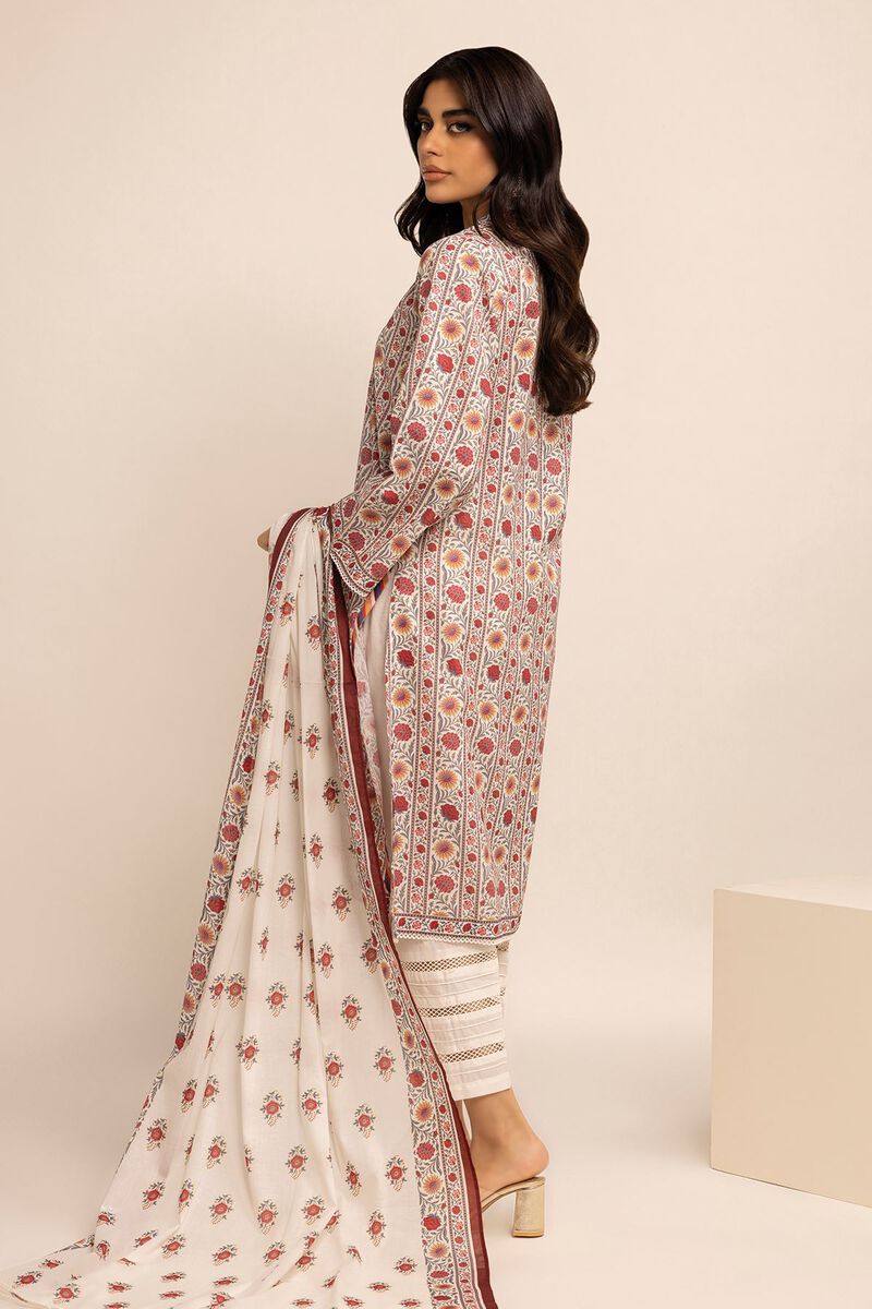 Embroidered | Cambric | Fabrics 3 Piece | null