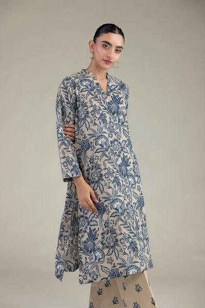 Printed | Cambric | Cambric Longline Kurta | GBP 30.00