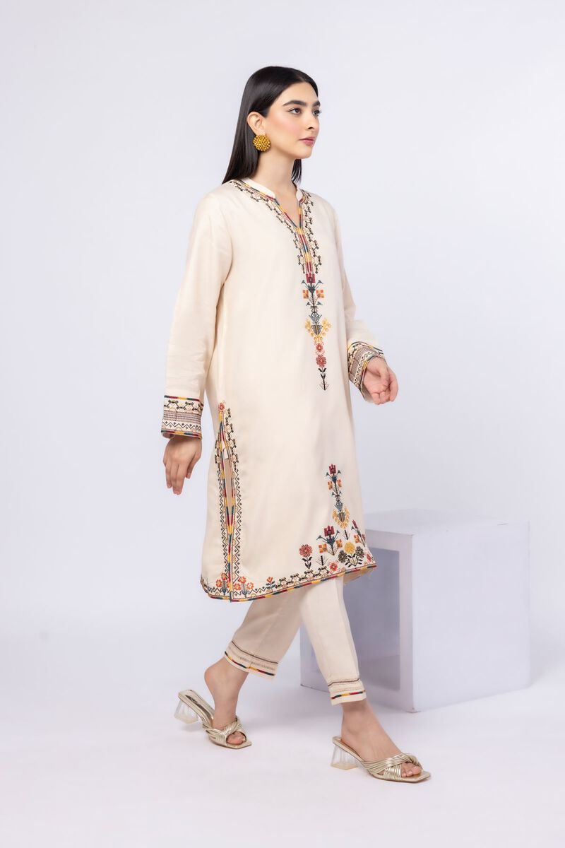 Embroidered | Russian Raw Silk | Kurta | GBP 45.00