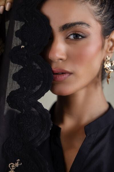 Embroidered | Textured Cotton | Floral Dupatta | GBP 20.00