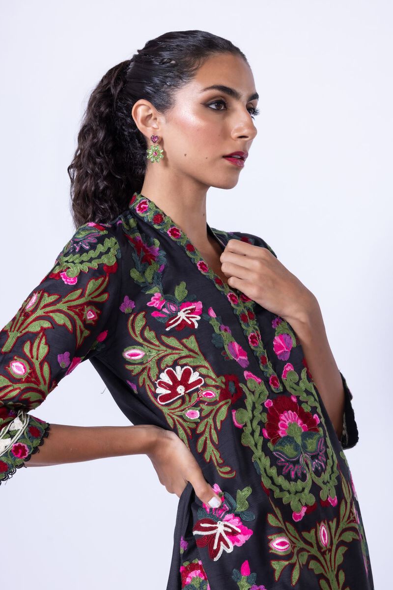 Embroidered | Raw Silk | Kurta | null