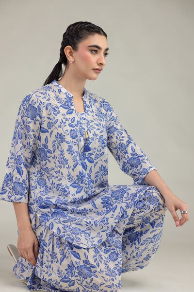 Printed | Cotton Dobby | Floral Cotton Kurta | GBP 20.00