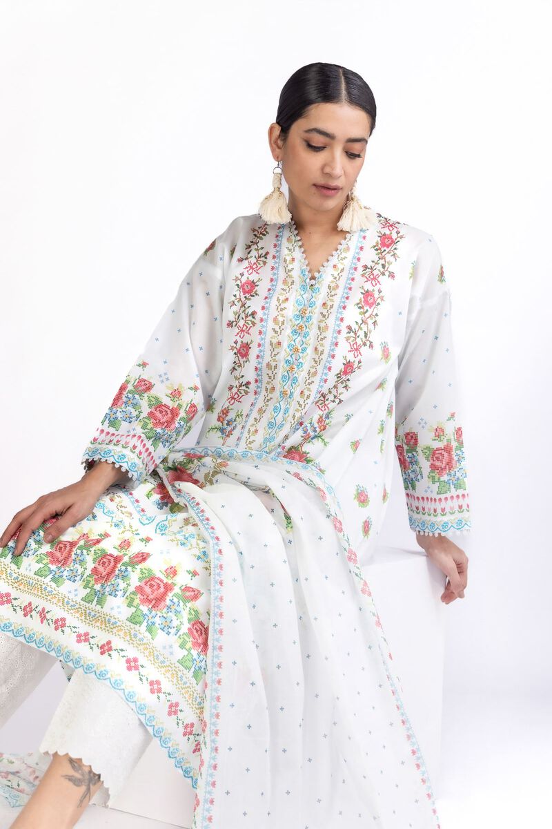 Embroidered | Lawn | Fabrics 3 Piece | null