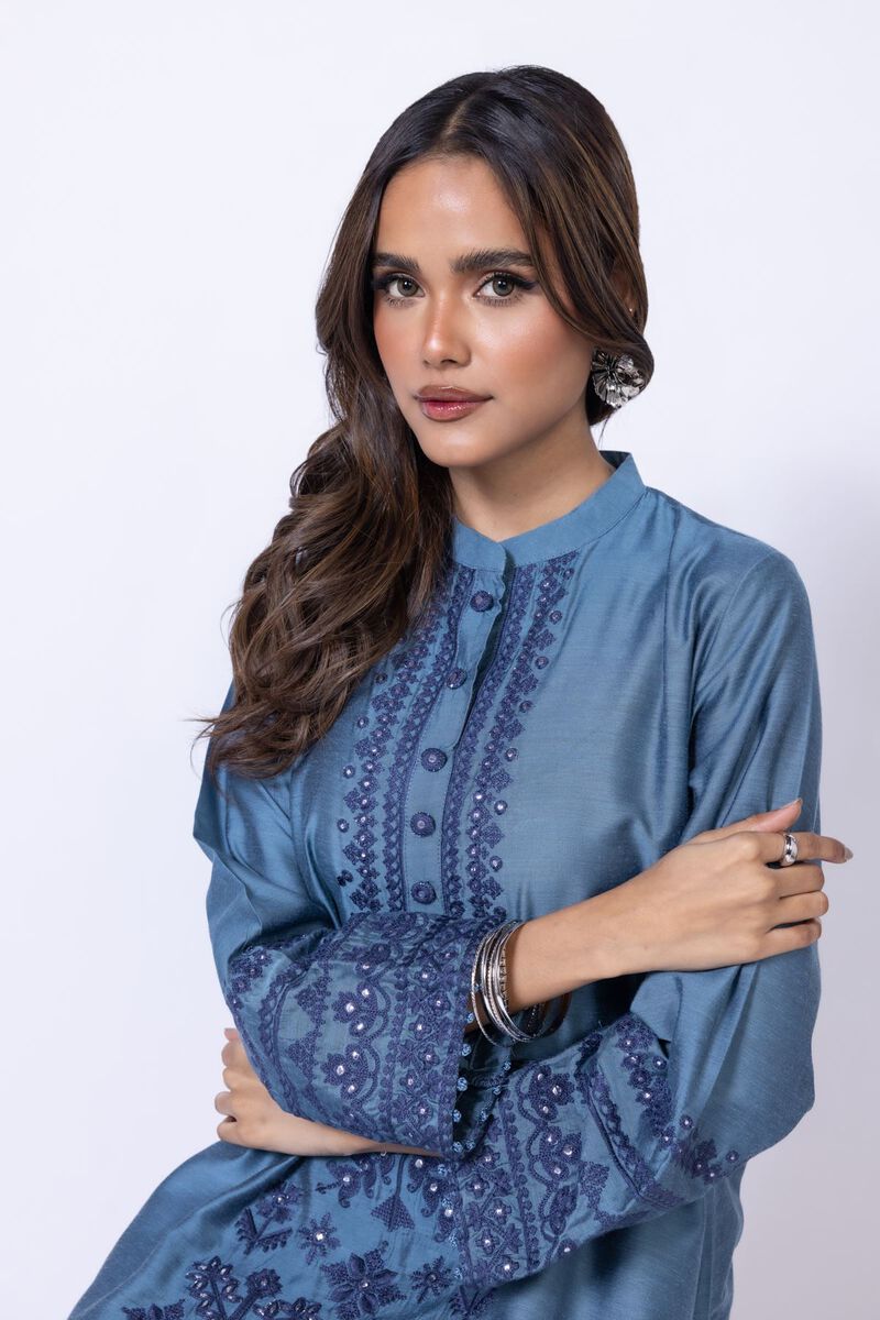 Embroidered | Raw Silk | Kurta | GBP 19.50
