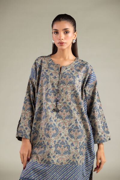 Printed | Cambric | Round-Neck Kurta | GBP 25.00