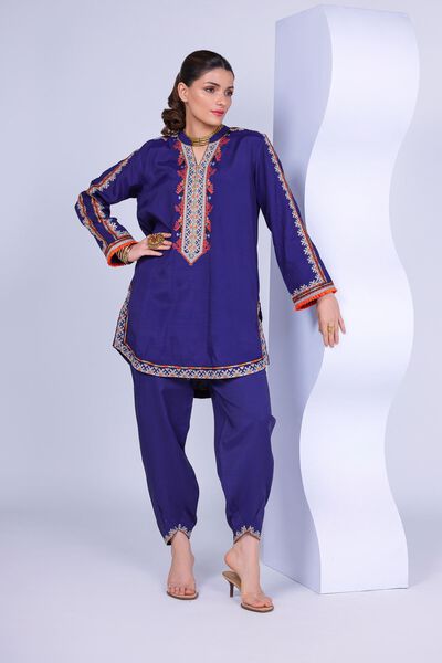 Embroidered | Russian Raw Silk | Shalwar | GBP 20.00