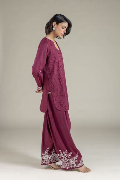 Embroidered | Heavy Blended Viscose | Pants | GBP 25.00