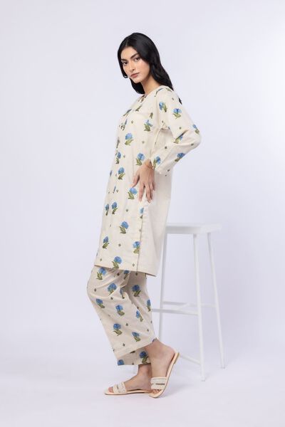 Embroidered | Crosshatch Poplin | Pants | GBP 20.00