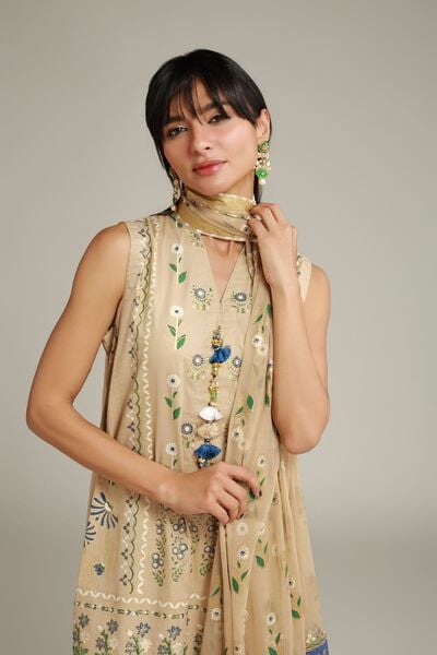 Printed | Cambric | Sleeveless Tailored Set | GBP 80.00