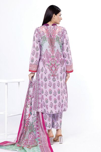 Printed | Slub Lawn | Tailored 3 Piece | GBP 25.00