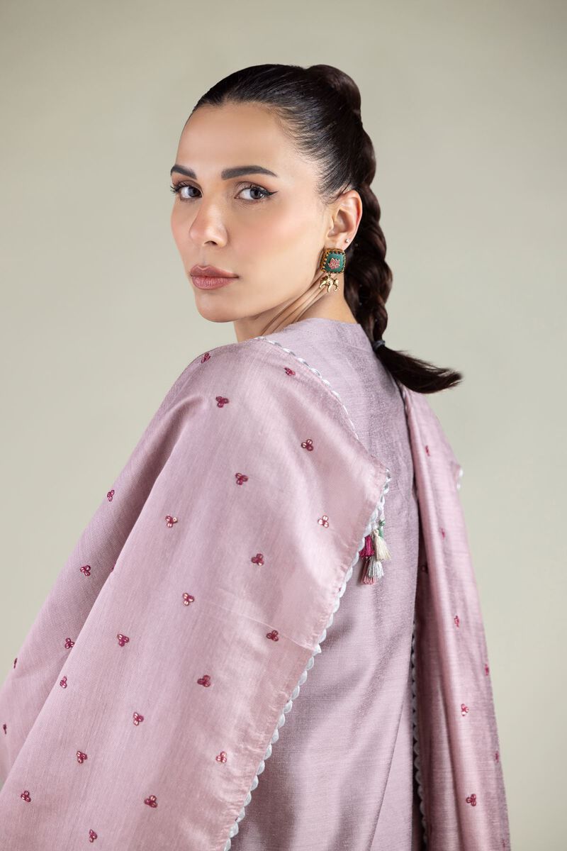 Embroidered | Cotton Net | Floral Draped Dupatta | GBP 25.00