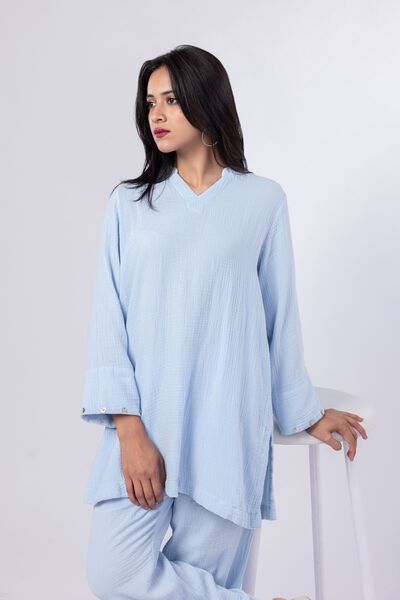Dyed | Cheese Cloth | Kurta | GBP 30.00