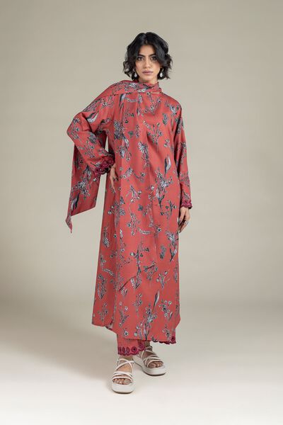 Embroidered | Raw Silk | Pants | GBP 19.00