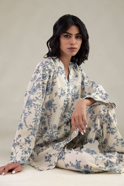 Embroidered | Cambric | Short Floral Kurta  | GBP 21.00