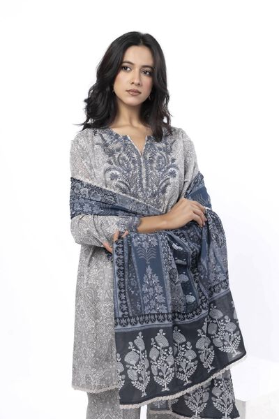 Embroidered | Cotton | Fabrics 3 Piece | GBP 30.00