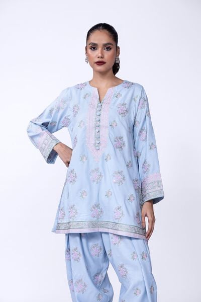 Embroidered | Russian Raw Silk | Kurta | GBP 19.50