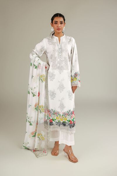 Embroidered | Cambric | Fabrics 3 Piece | GBP 40.00