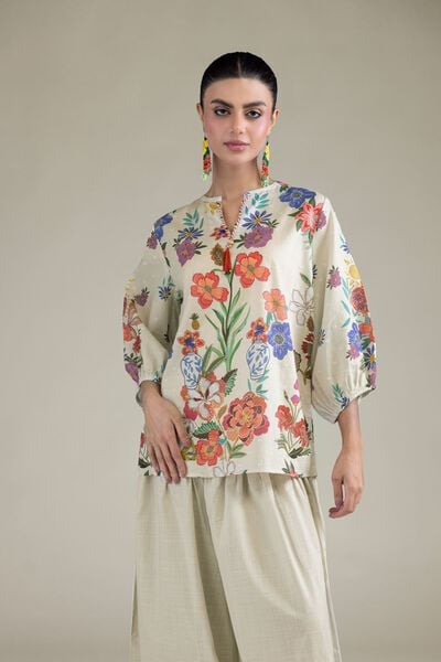 Embroidered | Cambric | Short Cambric Blouse | GBP 25.00