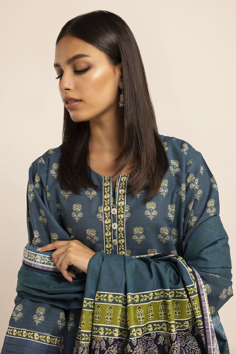 Printed | Light Khaddar | Fabrics 3 Piece | null