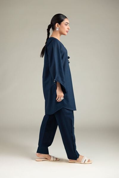 Dyed | Textured Cotton | Solid Straight Shalwar | GBP 20.00