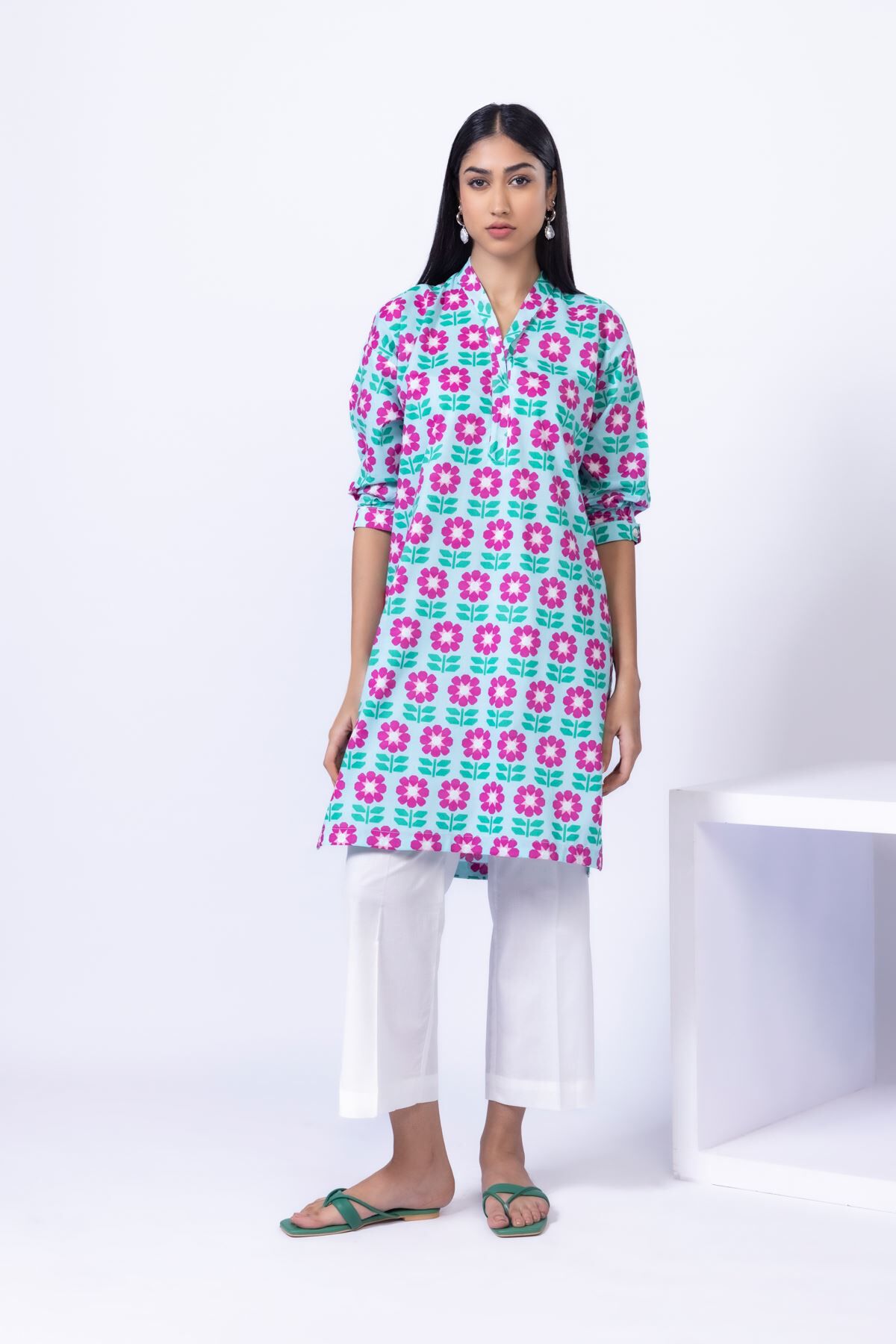 Buy Kurta | 0.0 N/A | 25-01EX6-07TA-VG_MULTI | Khaadi United Kingdom
