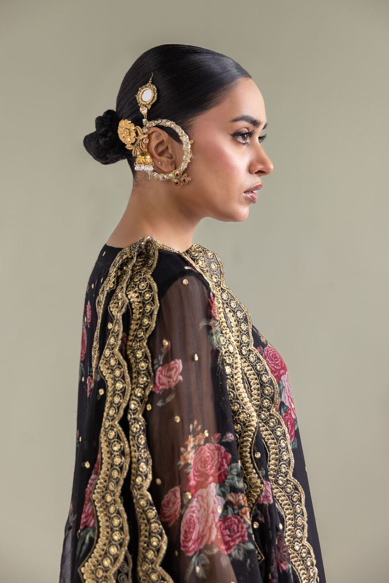 Embroidered | Chiffon | Floral 3-Piece Set | null